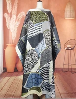 african dresses for women elegant printed oversize summer silk loose kaftan dress dashiki beach caftans abaya for lady