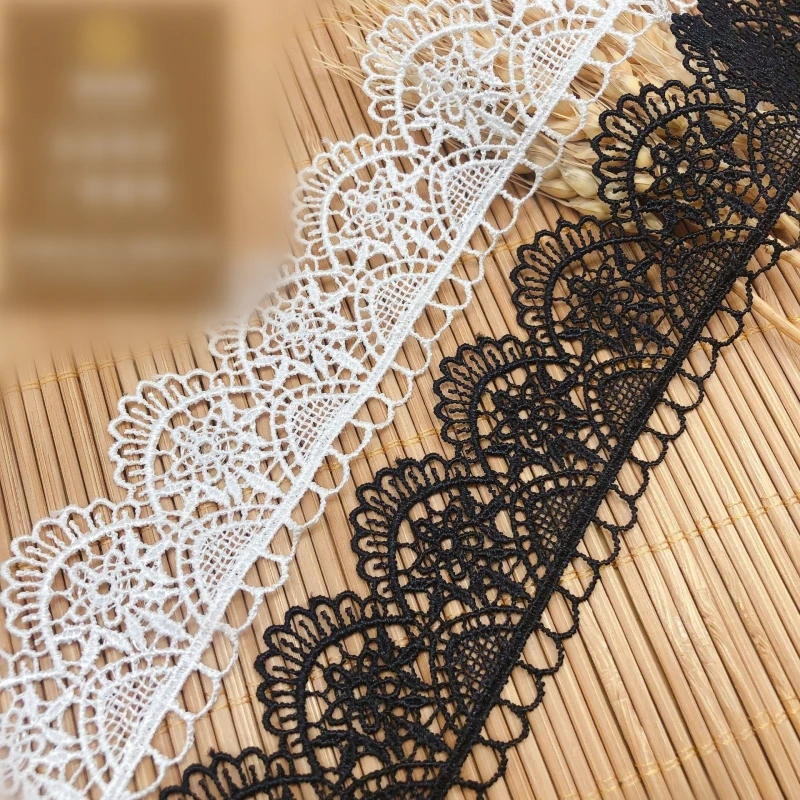 

14 yards Venice Lace trim scallop border trim Wave pattern for Craft sewing Doll's dress Lolita Costume Accessories 3.9 cm width