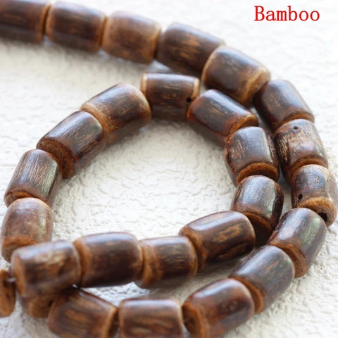 Бусины-разделители из бамбука и бодхи для бижутерии