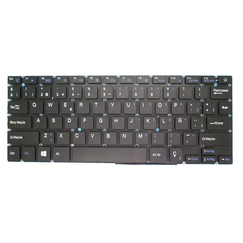 

Клавиатура для ноутбука Thomson SPNEO14C-4BK64 SPNEO14C4BK64 SPNEO14C-4WH64 SPNEO14C4WH64, черная, без рамки, испанская, SP
