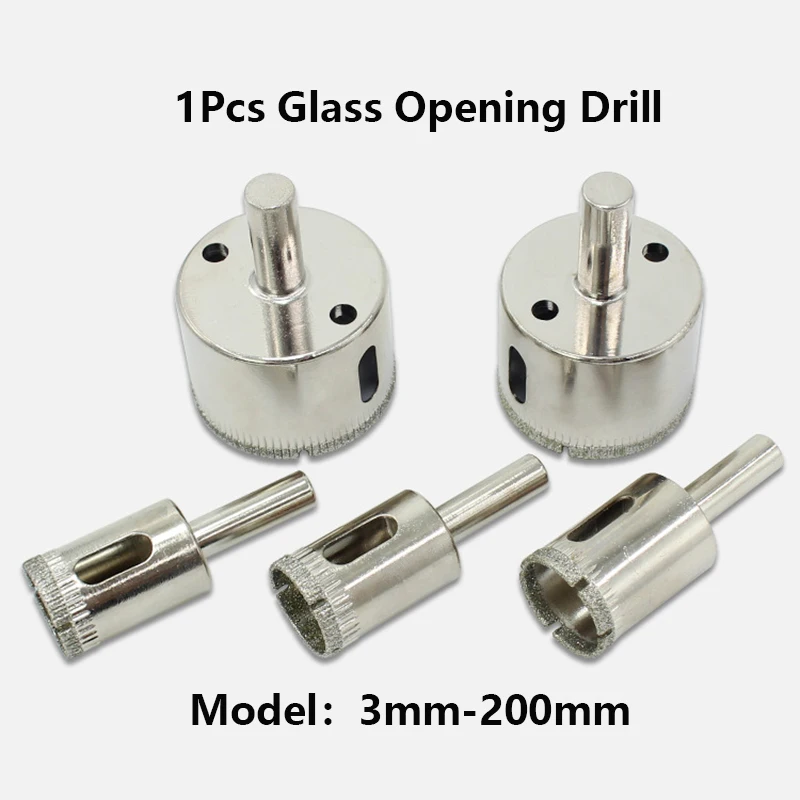 

1Pcs Opening Drill 3mm-200mm Hole Saw Gold Steel Sand Used For Tiles Ceramics Marble Pores 6mm Beads Grinding Repairing Tools