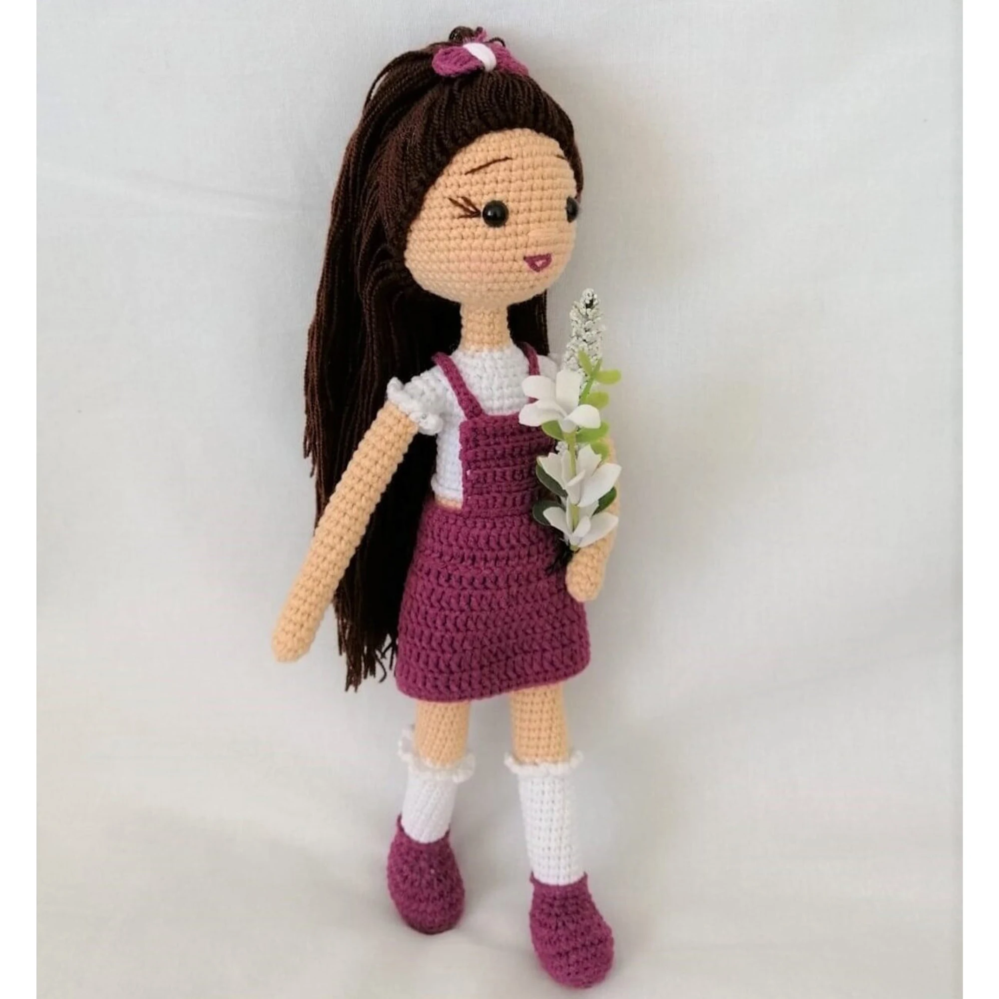 

Amigurumi Meva Baby Amigurumi Organic Knitting Toy Handmade Baby Doll Toys For Sale Sleeping Companion Sweet Dolly