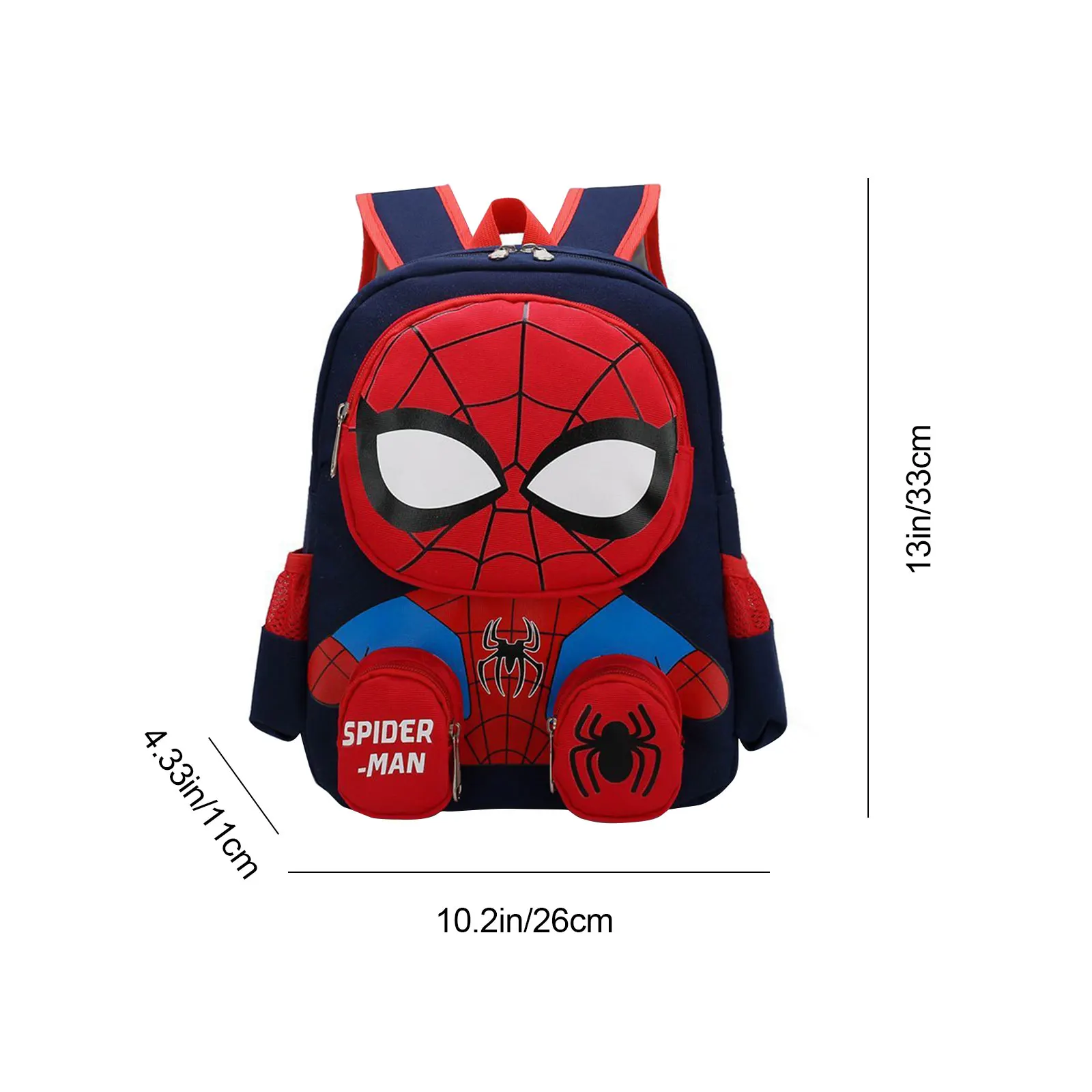 Водонепроницаемый детский рюкзак с 3D изображением Человека-паука - Легкий и