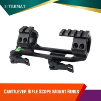 tekmat tactical accessories qd cantilever rifle scope mount rings 1 inch 25mm 30mm for picatinny weaver black