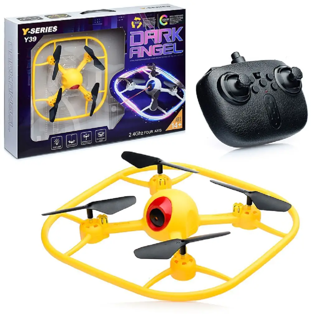 Купить Квадрокоптер Желтый На Пульте Управления Рукой