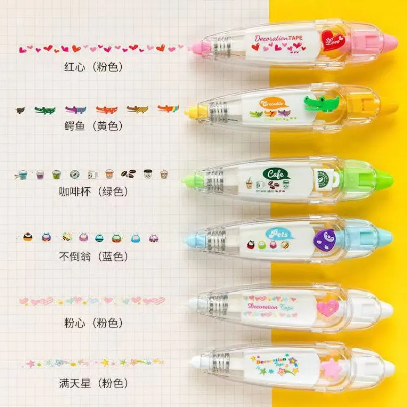 

Cartoon Decorative Correction Tape Kawaii Corrector Stationery Animals Cat Panda Dog Cute Corrector Diary Stationery