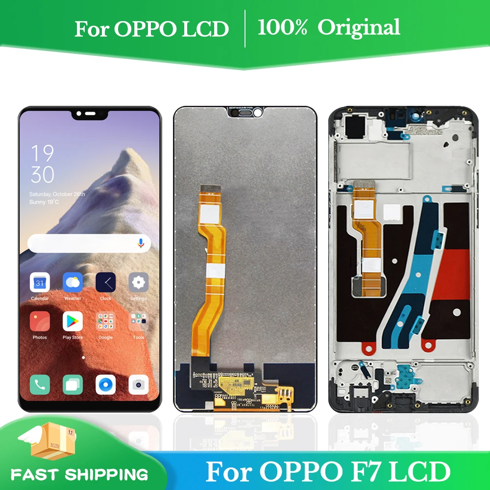 Оригинальный дисплей 6,23 дюйма для OPPO A3 F7, ЖК-дисплей с рамкой для OPPO F7 CPH1819 CPH1821 A3 CPH1837, дисплей с сенсорным экраном в сборе Оригинальный дисплей 6,23 дюйма для OPPO A3 F7, ЖК-дисплей с рамкой для OPPO F7 CPH1819 CPH1821 A3 CPH1837, дисплей с сенсорным экраном в сборе