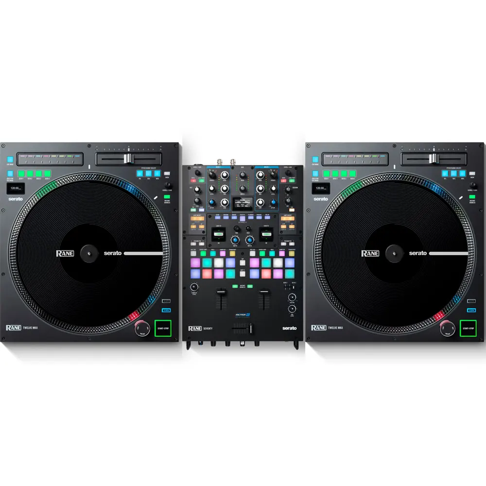 

100% официальная покупка 2 получите 1 бесплатно RANE-e DJ Цифровой 70-два MKII микшер и пара двенадцати MKII моторизованный виниловый Dj Serato