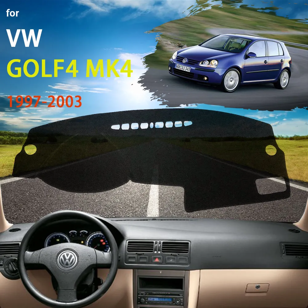 

Чехол для приборной панели, защитная накладка для Volkswagen VW Golf 4 MK4 1997 ~ 2003 1J, автомобильные аксессуары, приборная панель, Солнцезащитный ковер, ...