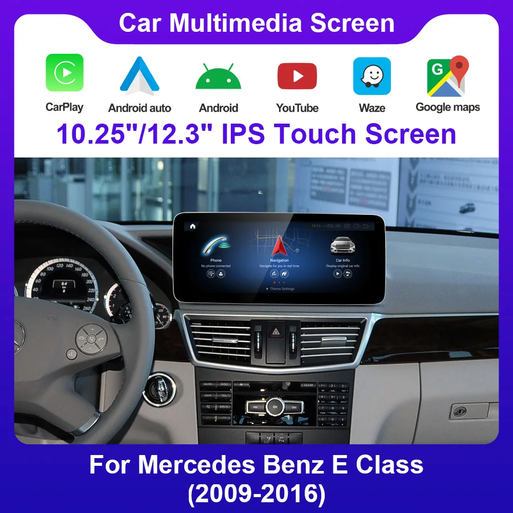

Qualcomm662 8core Navigation Radios Android11.0 For Mecerdes Benz E Class W212 NTG4.5 2012-2014 Carplay& Android Auto Youtube