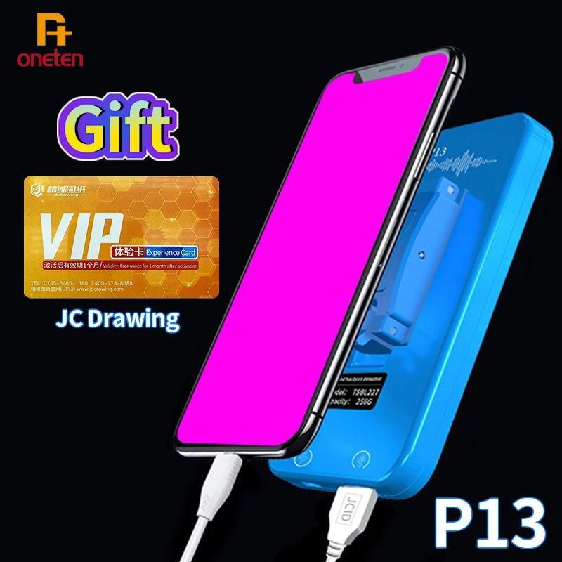 

JC JCID P13 PCIE NAND Programmer For iPhone Hard Disk Write Tool BGA 60/70/110 Unbind WIFI SYSCFG Data Modification