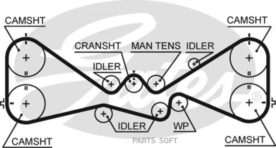 GATES T328RB | T328RB_ремень ГРМ! Subaru Impreza 20 9400Legacy 25i 4WD 9699Forester