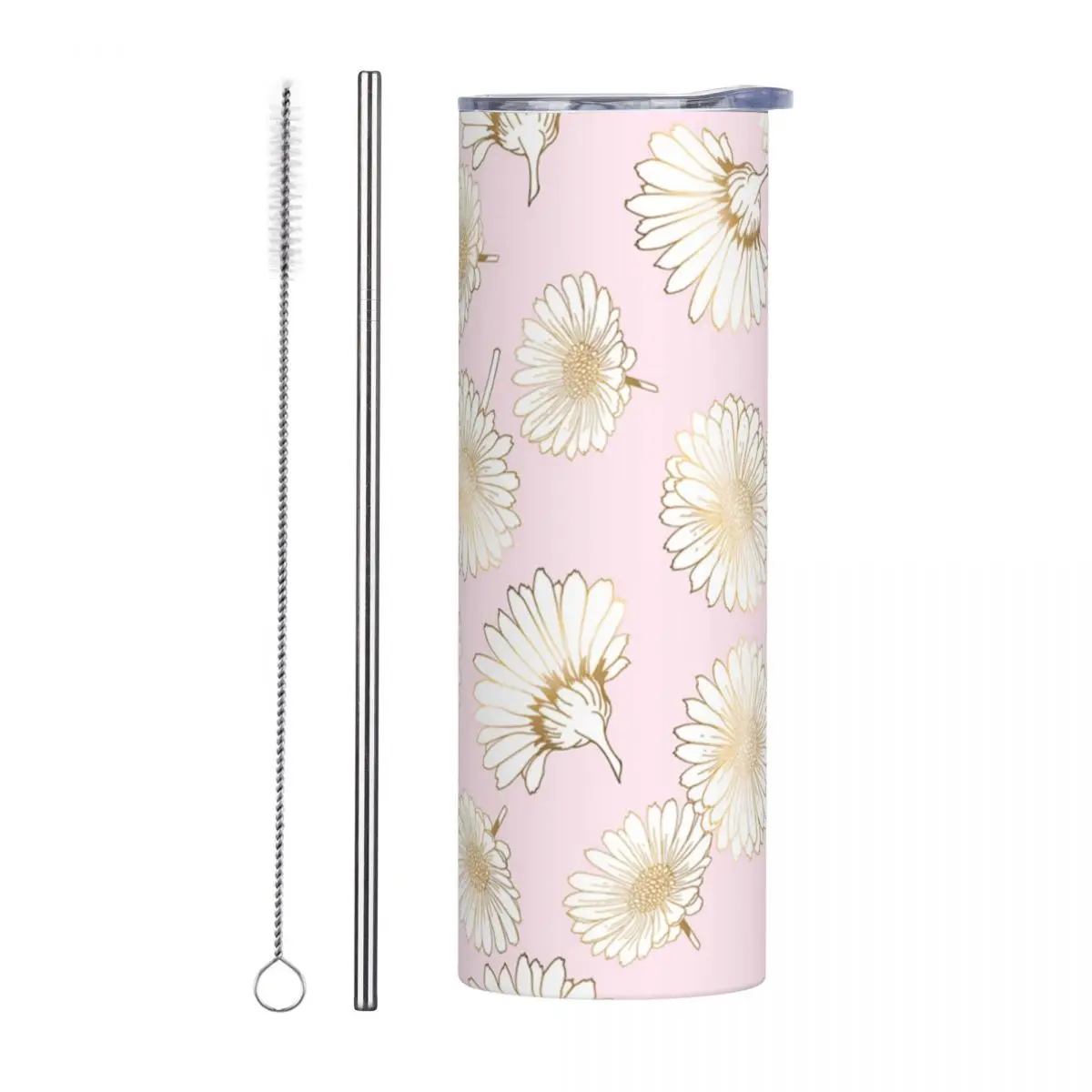 

20 oz Tumbler with Lids and Straws, Stainless Steel Vacuum Insulated Coffee Tumbler, Insulated Travel Mug