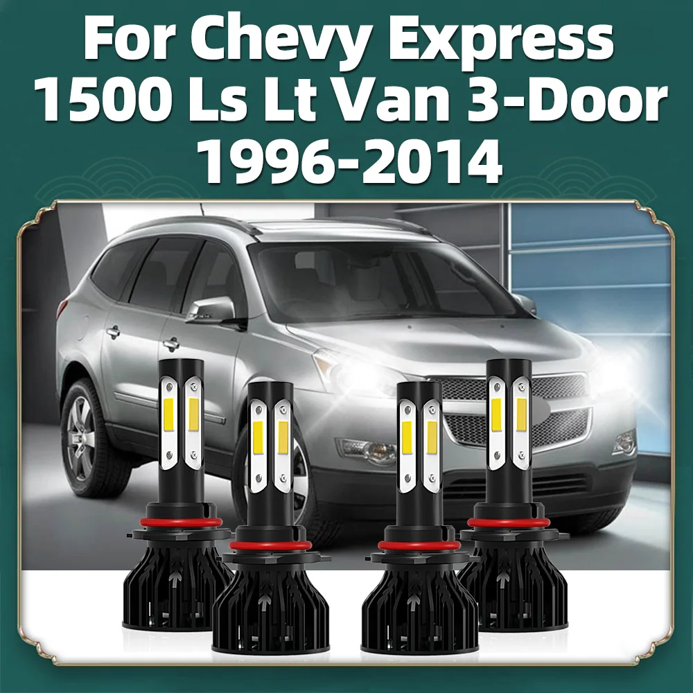 2/4 шт. светодиодные лампы для Chevy Express 1500 Ls Lt Van 3-дверные 1996-2014 автомобильные фары