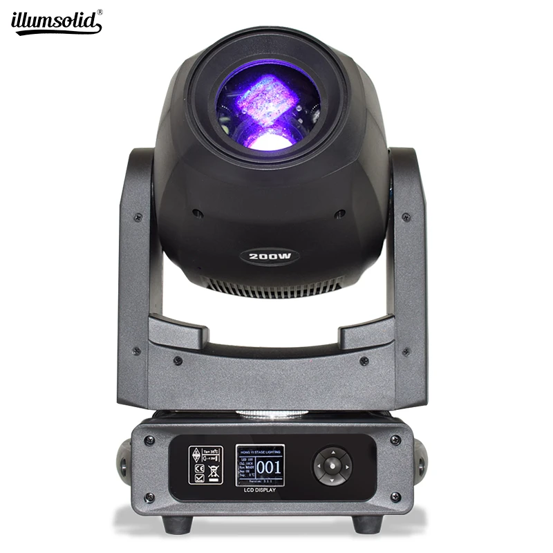 

Disco Moving Head 200W Led Spot Beam Lights With Prism Effect DMX Gobo Projector DJ Stage Light For Wedding Halloween Party