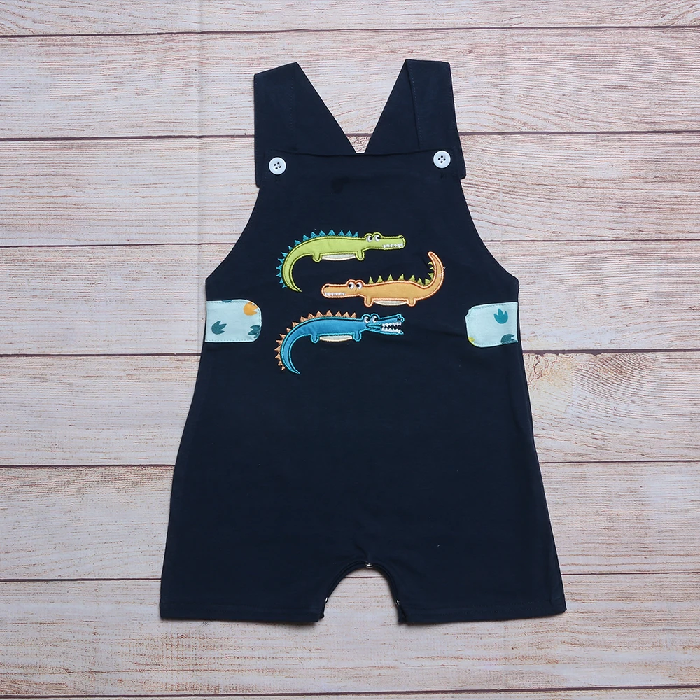 

Child Costum Babi Boy Clothes Toddler Romper Crocodile Embroidery T-shirt Infant Clothing For Little Boy Spots Jumpsuit For 0-3T