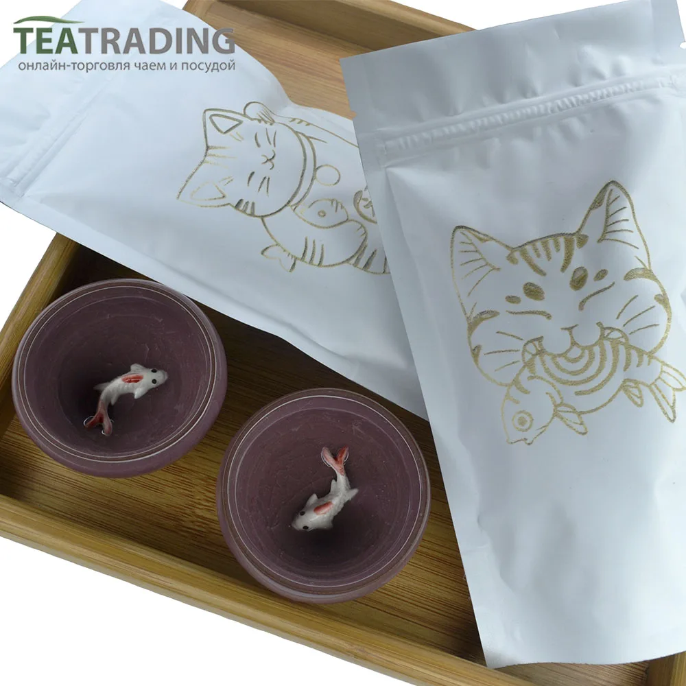 Подарочный набор пиал с рыбкой и чай Fish bowl gift set