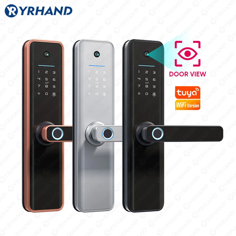 Умный Замок YRHAND Tuya с Wi-Fi Электронная Водонепроницаемая дверная фурнитура