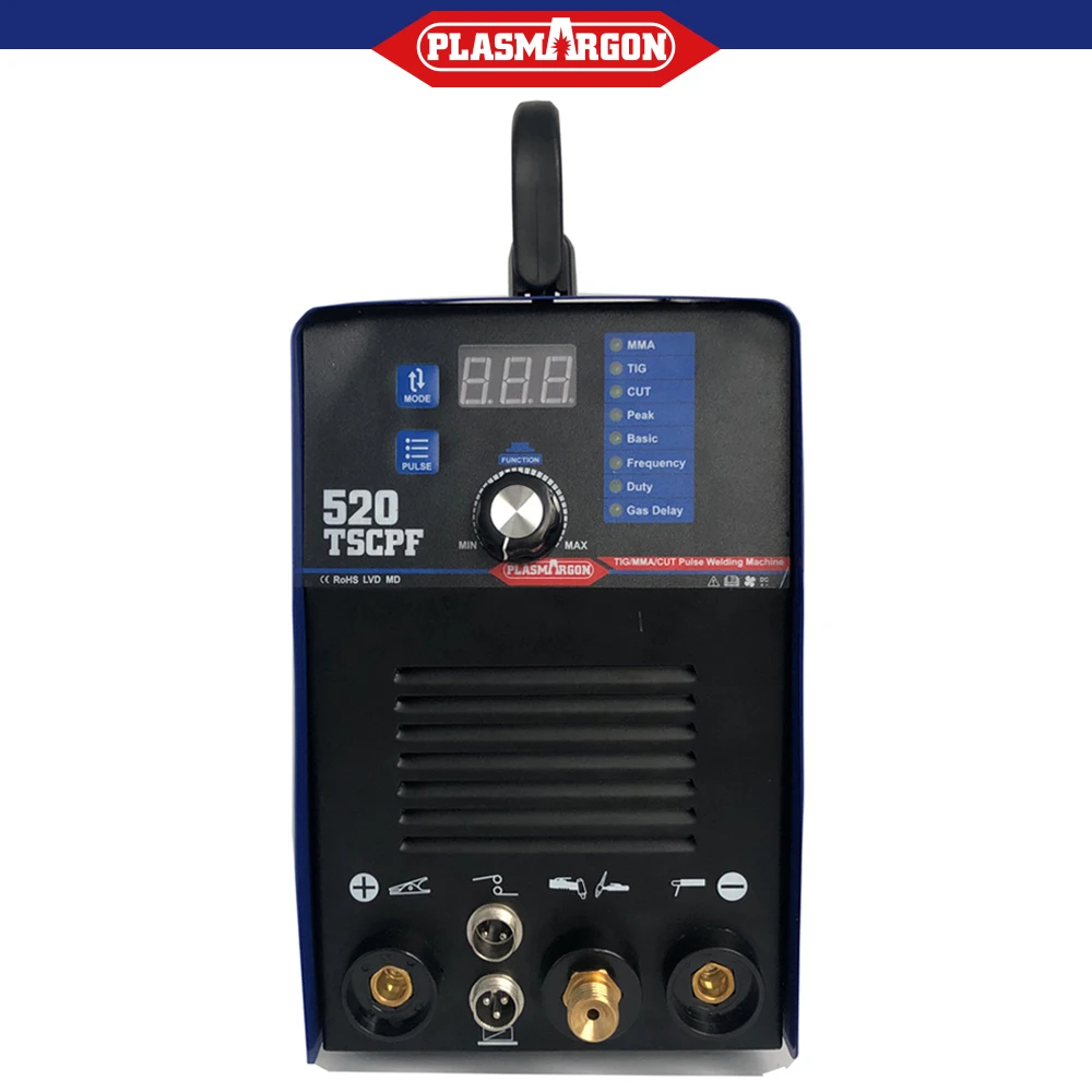 Плазменный резак 3 в 1 520TSC 50A HF CUT/200A Pluse TIG сварочный аппарат ARC MMA 220V или 110/220V +/-15% DIY