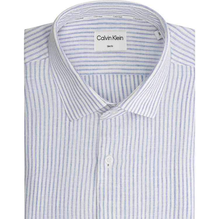 Calvin Klein Приталенная синяя