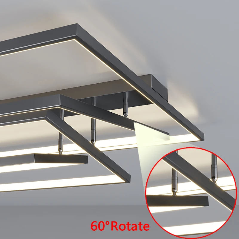 Современный потолочный светильник для гостиной спальни декор комнаты черная