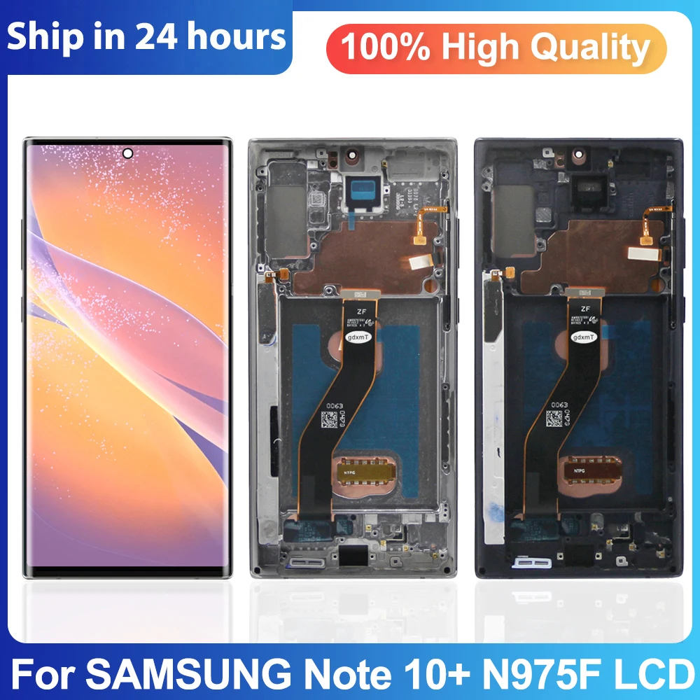 Super AMOLED для Samsung Galaxy Note 10 Plus дисплей для Samsung Note10 + N975F N9750 сенсорный экран в сборе сменный поддержка S Pen