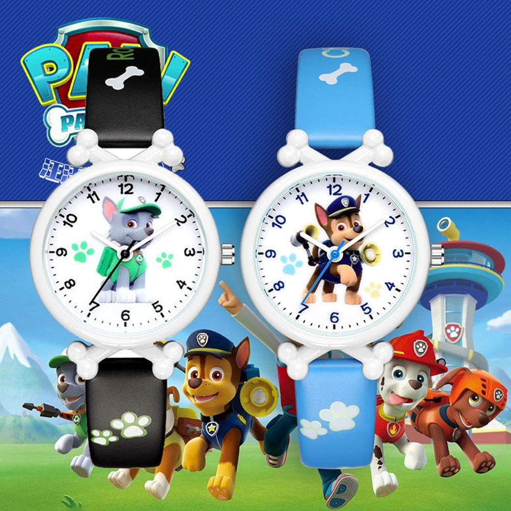 

Paw Patrol Watch Waterproof Quartz Time Toy Chase Skye Psi Patrol Anime Figure Pat Patrol Toy Children Kids Birthday Gifts Watch