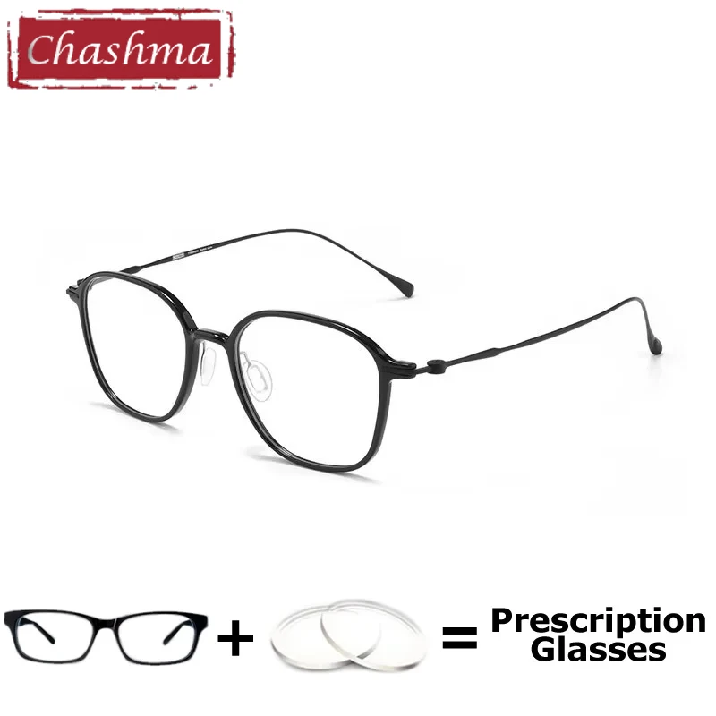 Ультралегкие оптические очки по рецепту женские титановые круглые линзы для