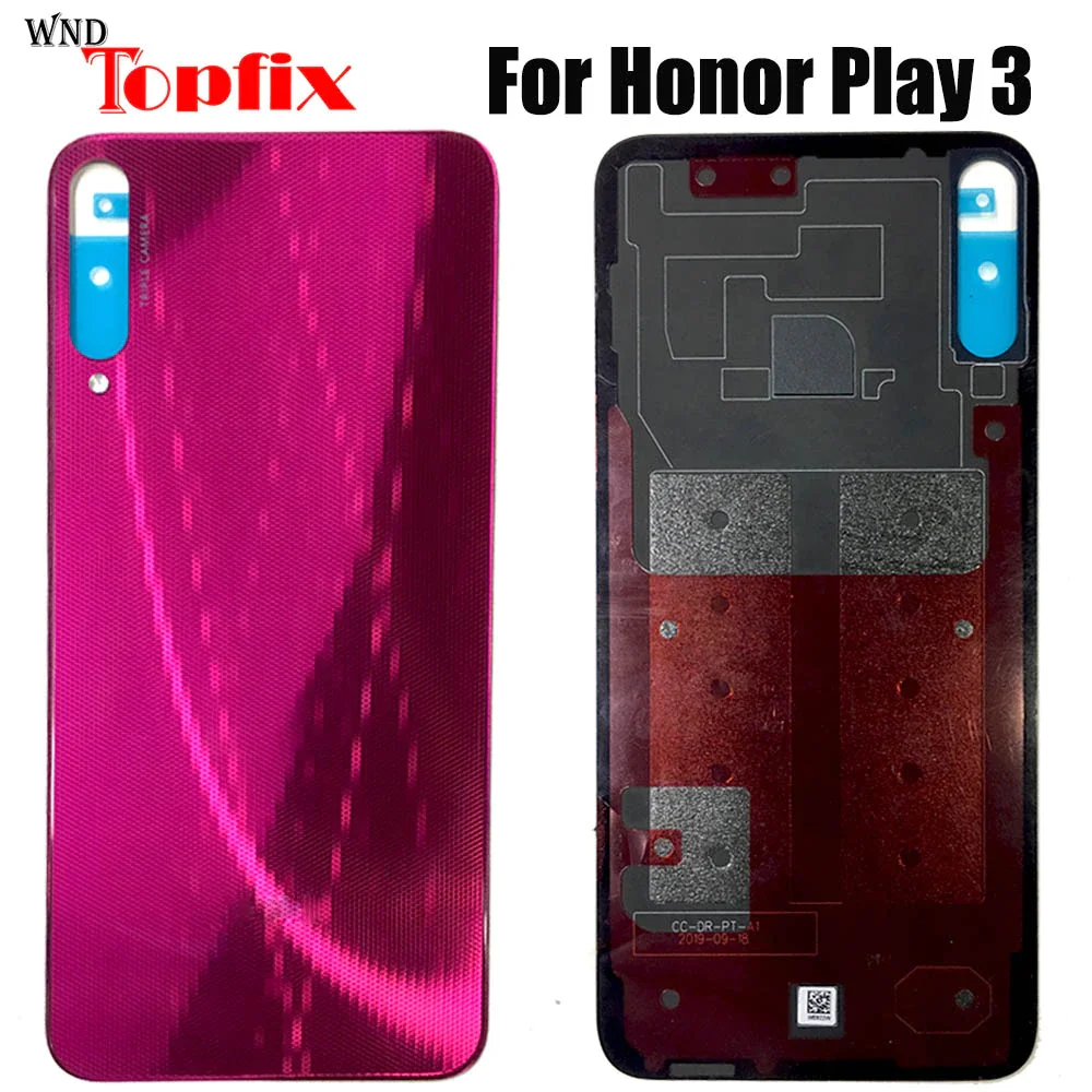 Задняя крышка батарейного отсека для Huawei honor Play 3 стеклянная корпус play3 с клеем |