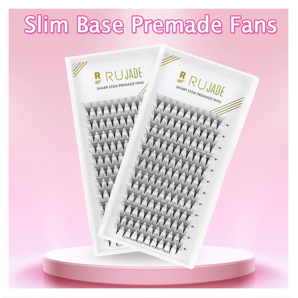 

Pointy Slim Base Premade Volume Fans 5D 6D 8D 10D 12D Individual Lashes Pre Made Russian Volume Fan Eyelash Extension Faux Mink