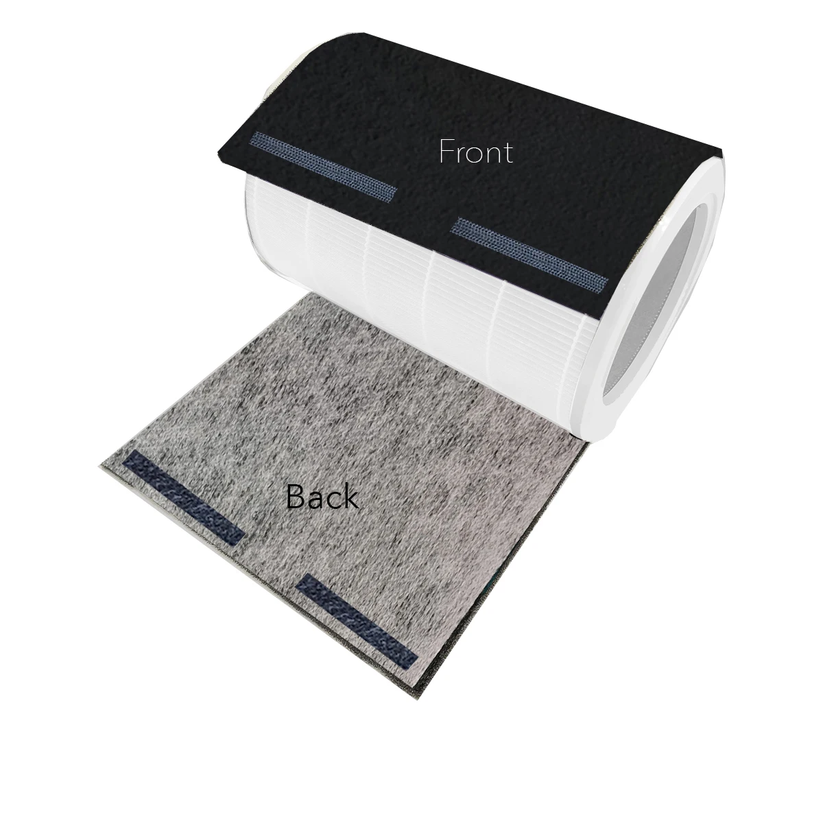 

2/Pcs Compatible With Xiaomi Mi Air Purifying Filter, 3MM Odor And Dust Protective Activated Carbon Felt Wrap Filter