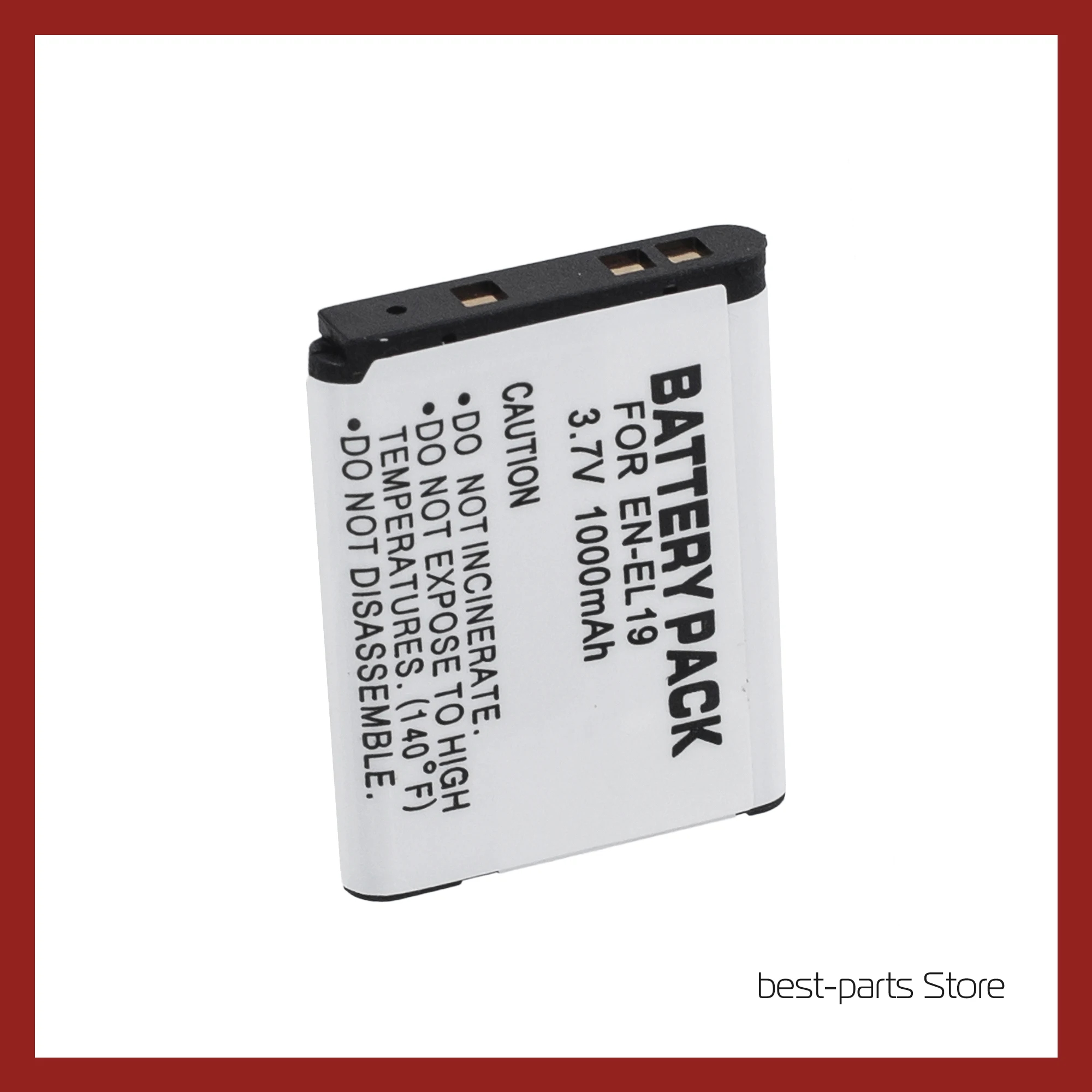 Аккумулятор EN-EL19 - 1000mAh для Nikon Coolpix a100 s3100 s2600 s2700 s3300 w100 s2800 s3500 s2500 s3600 s6500 s4300 s3200 |