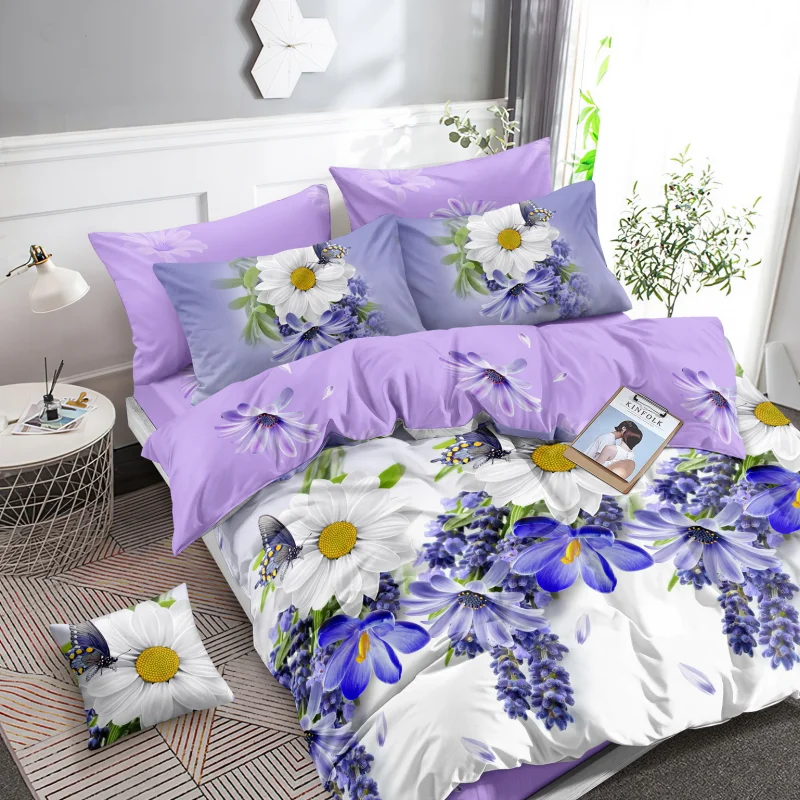 Постельное белье из поплина - SA-1112, Размер: Евро-макси