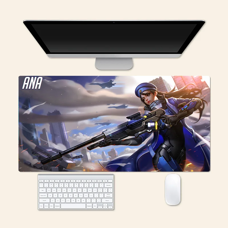 

Ana Overwatch Anime Large Mouse Pad PlayMat Game Creative Desk Gaming Mat Office Mousepad