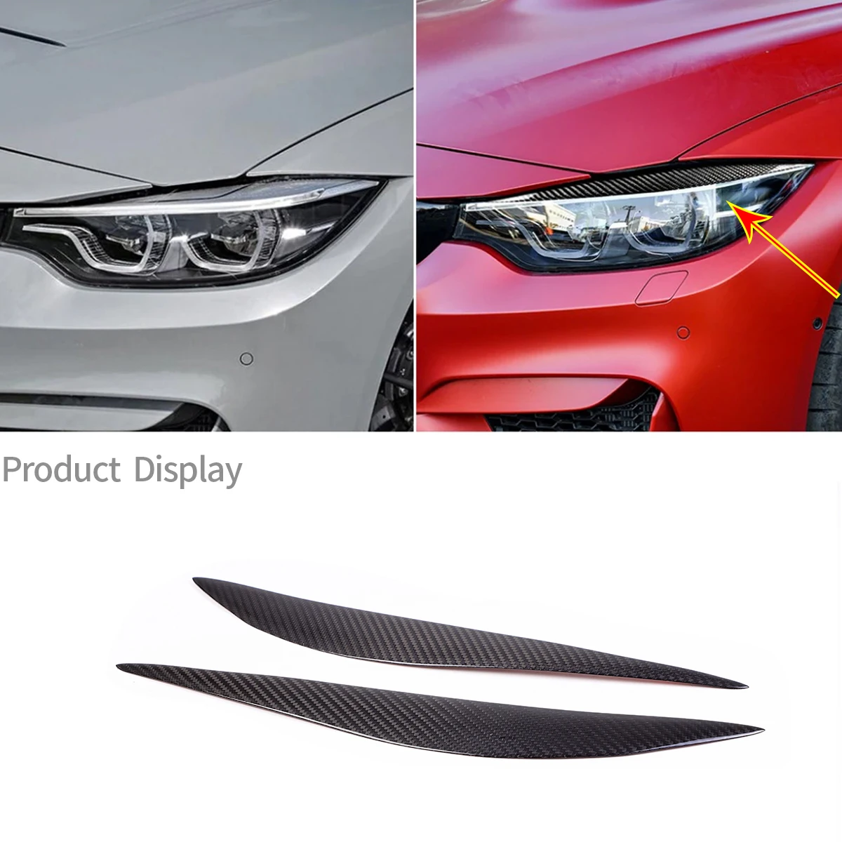 Автомобильная фара из углеродного волокна для BMW 4-series F32 F33 F36 M3 F80 M4 F82 F83 2014-2018