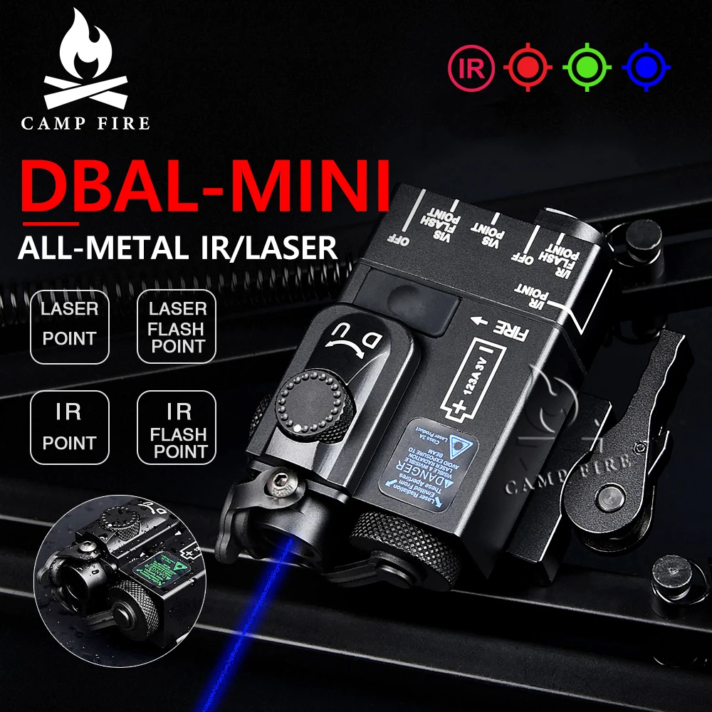 Фото All Metel DBAL Mini Laser No Light Mode DBAL A2 Тактический ИК-лазерный сигнал Охотничье винтовка Оружие lgihts Aim airsoft аксессуары №1