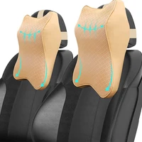 car seat headrest neck pillow memory foam ergonomic car seat pillow cotton foam neck support with breathable removable pillow