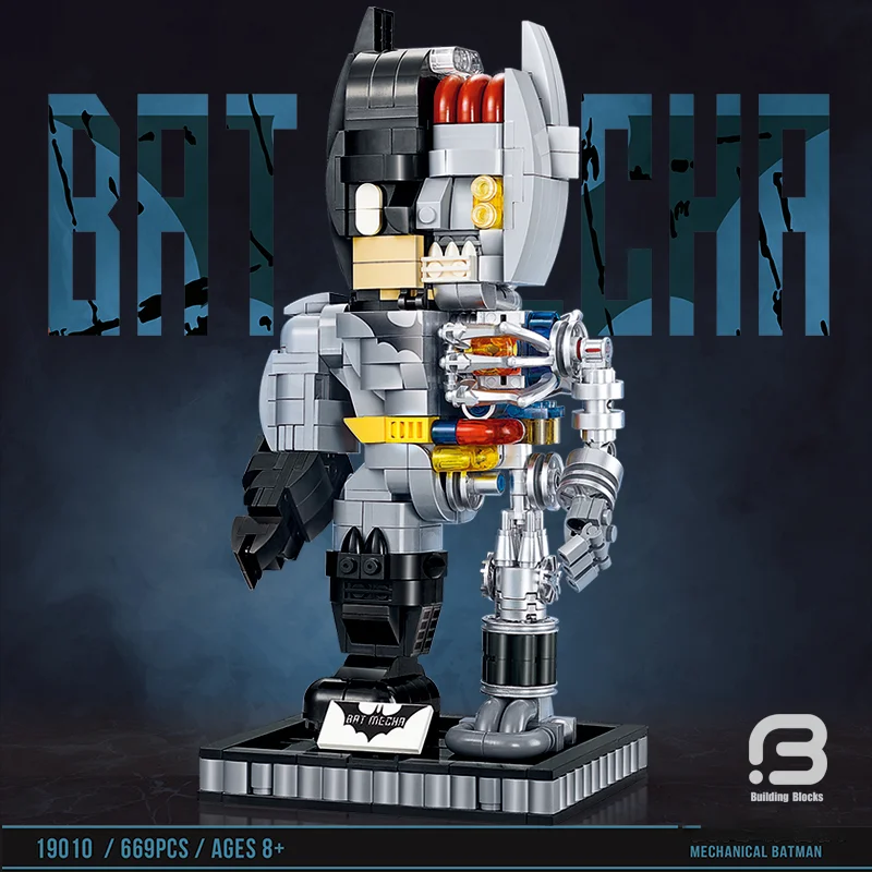 Кинофильм Бэтмен полупрозрачные строительные блоки высокотехнологичные