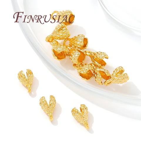 Позолоченные наконечники для бижутерии FINRUSIAC, 20 штук