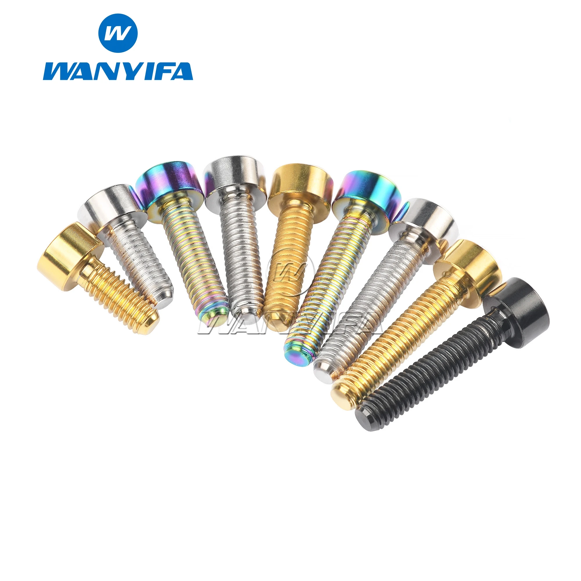 Титановый болт Wanyifa M4x10/12/15/20 мм шестигранный ключ винты с квадратной головкой