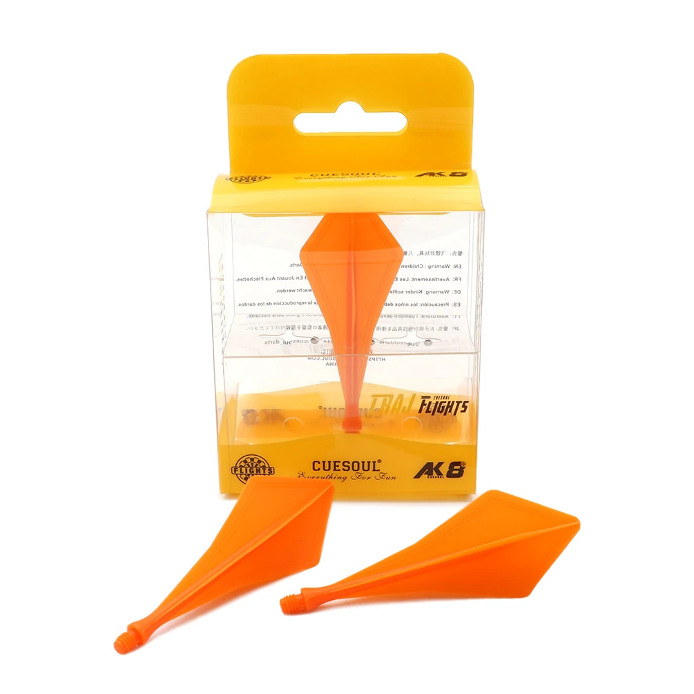 CUESOUL TRAJ AK8 Интегрированный вал для дротика и полеты ромбовидной формы — оранжевый