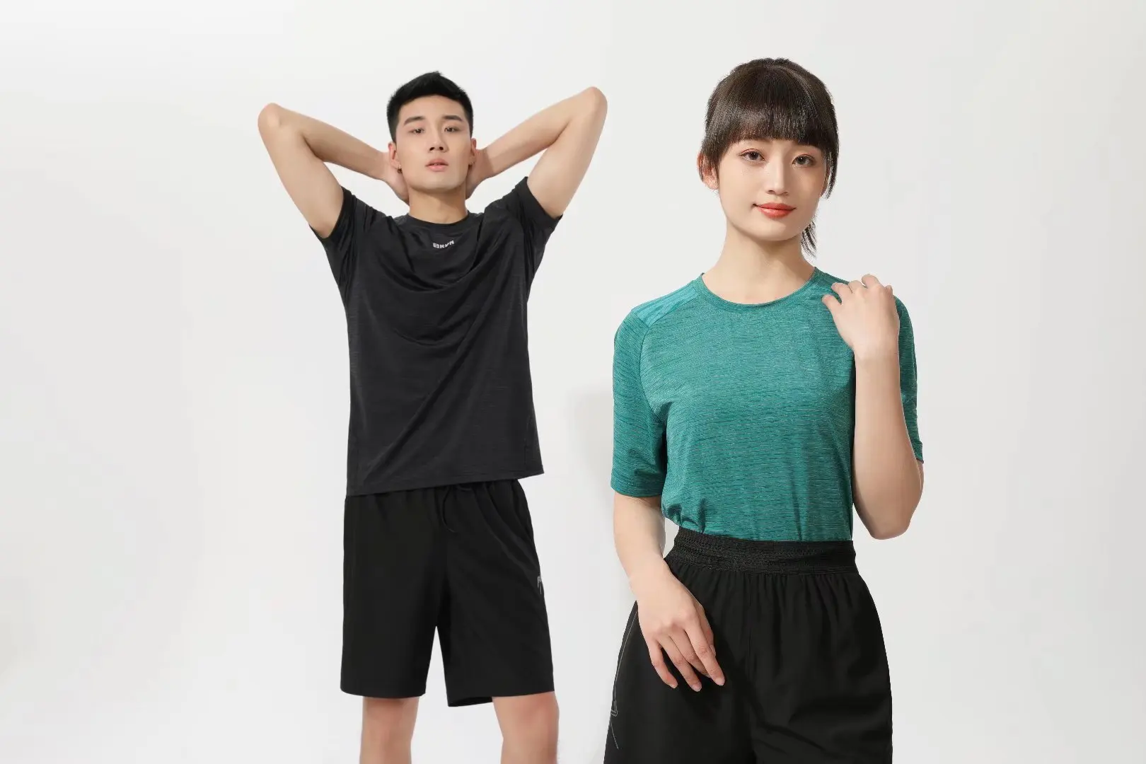 Men Quick Dry Running T-shirt Fitness Sports Top Gym Training Tees Breathable Jogging Casual Sportswear