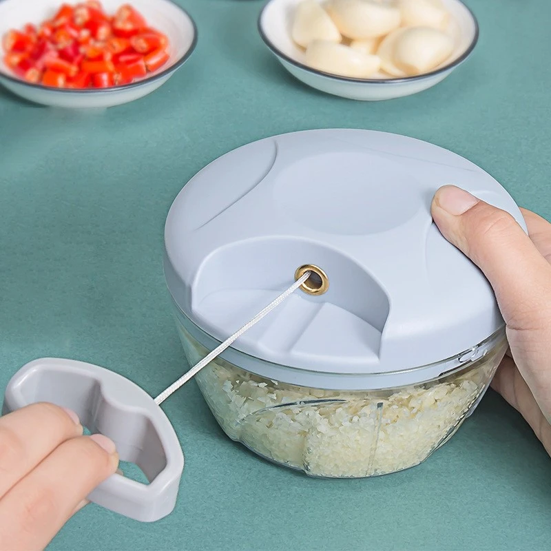 

Onion Vegetable Crusher Press 500/900ML Rotate Garlic Garlic Mincer Cutter Manual Meat Accessories Chopper Kitchen Cooking