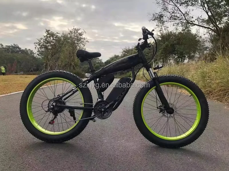 Фото Электрический горный велосипед S10 26 дюймов, 500-1000 Вт, 48 В, 17,5 Ач, Shimano 21 скорость, для снега №5