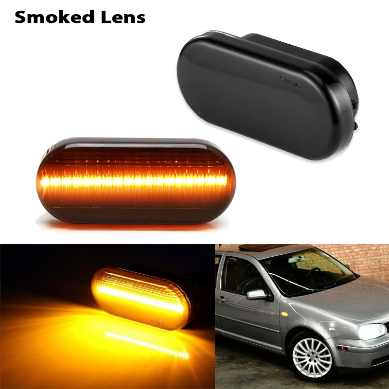 

Желтый светодиодный передний боковой габаритный фонарь iJDM для Volkswagen MK4 Golf Jetta Bora B5/B5.5 Passat или Beetle и указатель поворота GTI R32
