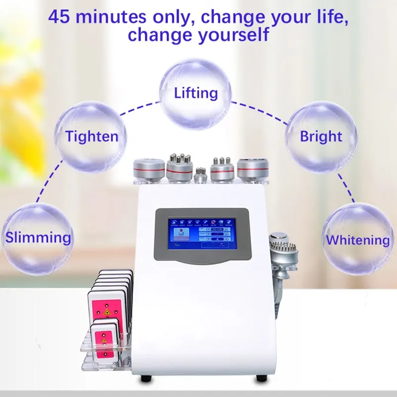 

8in1 Body Slimming Cellulite Removal Machine Ultrasonic Cavitation Vacuum Shaping Massager Fat Burner Device Weight Loss Machine