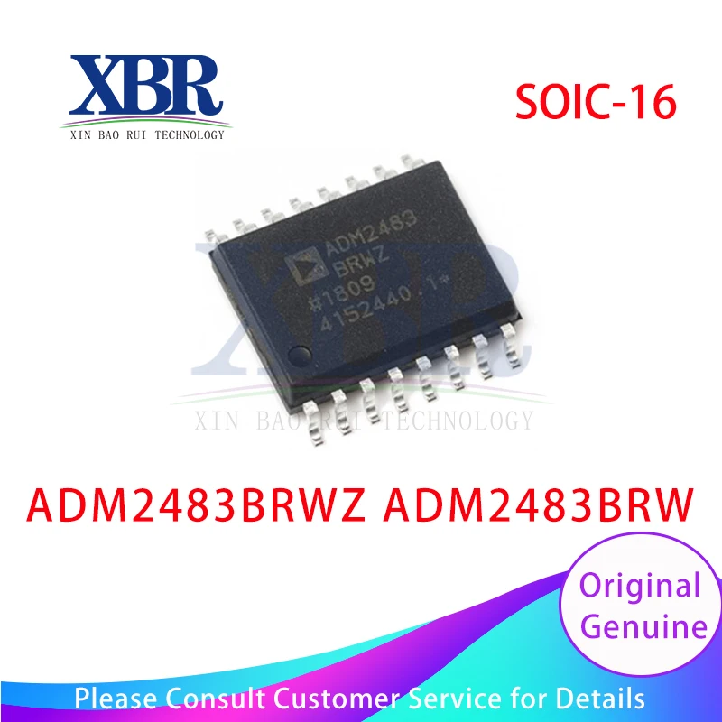 

5PCS ADM2483BRWZ ADM2483BRW SOIC-16 New original 100% quality