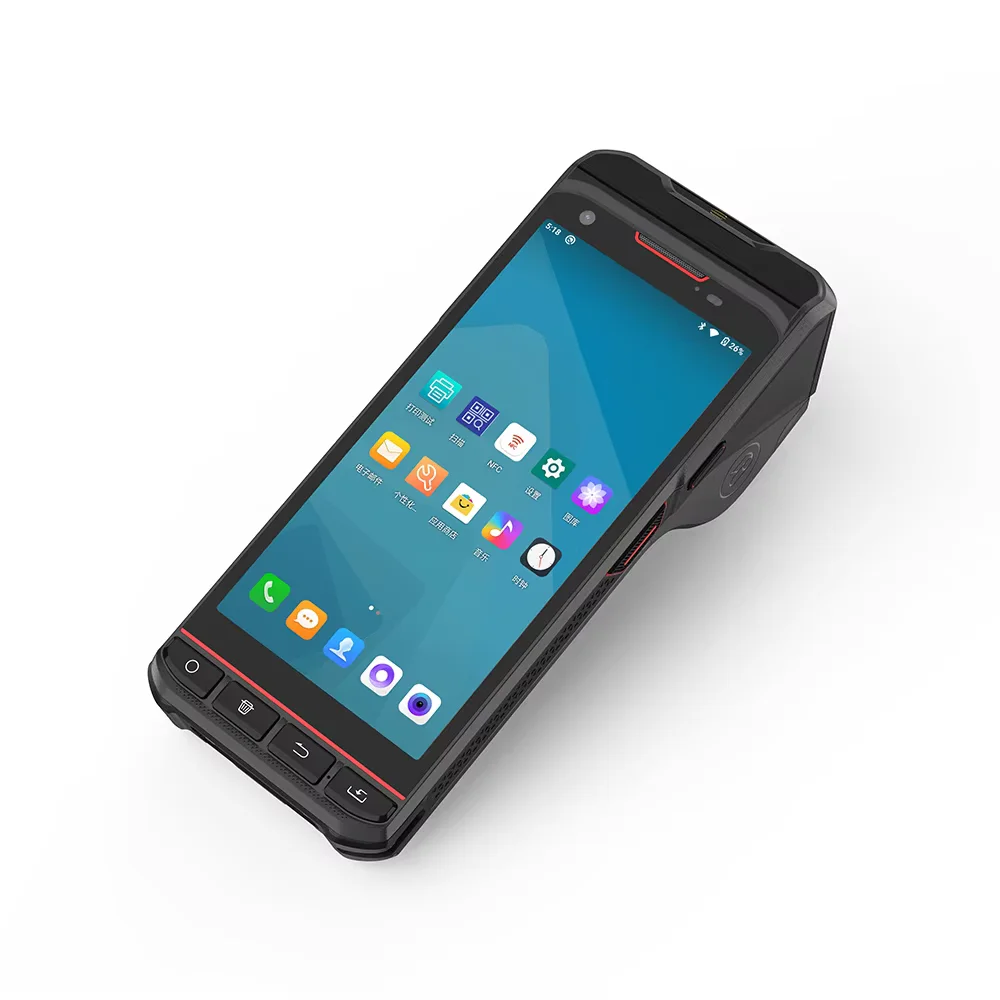 5 дюймовый Android портативный POS терминал термальная этикетка и самоклеящийся