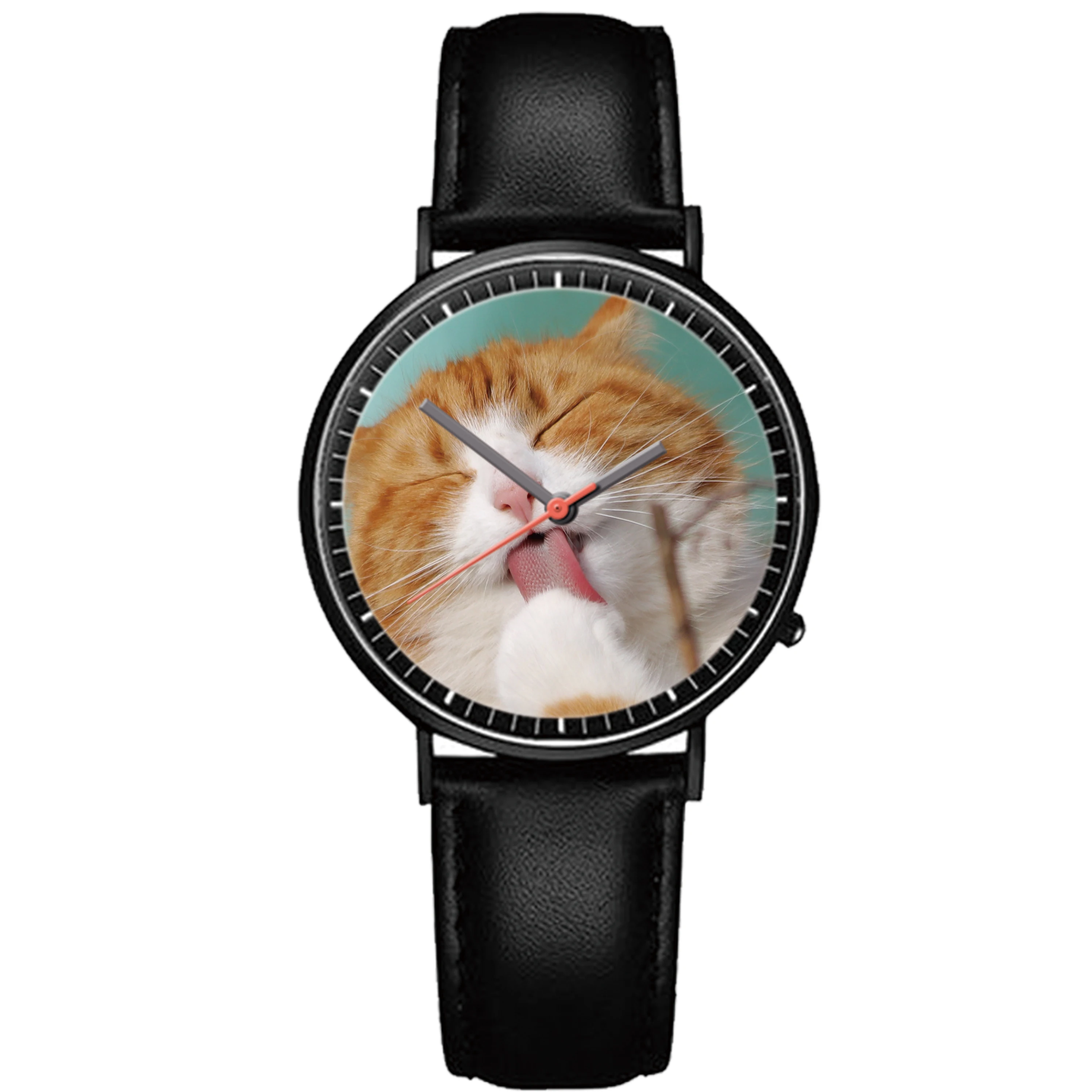 Часы MISS WHITE с изображением кошки часы для учеников средней школы уникальный