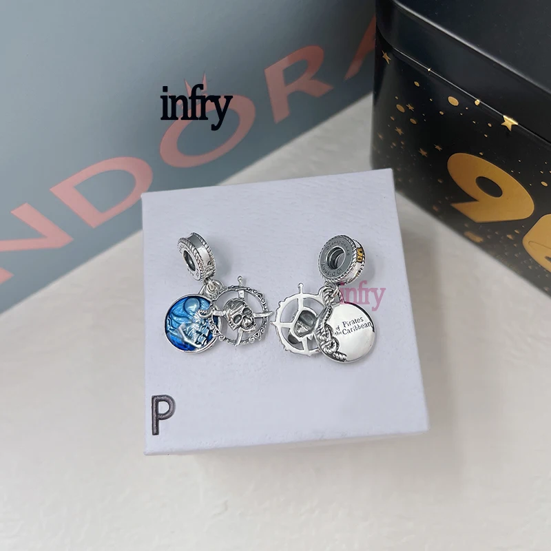 

Original Logo High Quality Charm 100% 925 Silver Pirate Rabbit Mouse Pendant DIY Bracelet Women Jewelry Gift Making